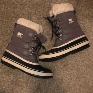 Grey Carnival Sorel Boots